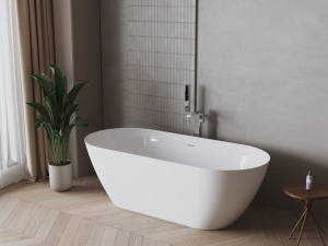 BISE (Бизе) Ванна акриловая отдельностоящая 1700*750*580, слив-перелив хром, белый в Сочи и Адлере BISE (Бизе) Ванна акриловая отдельностоящая 1700*750*580, слив-перелив хром, белый в Сочи и Адлере