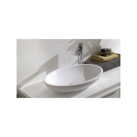 LOOP&FRIENDS PLUS | Раков.накл. 58.5х38см б/отв. бел.Альп.с кер.крыш.сл.,с кр. V&B в Сочи и Адлере