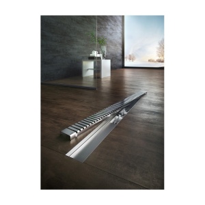 Водоотводящий желоб с порогами для перфорированной решетки, с горизонтальным стоком APZ1-300 в Сочи и Адлере