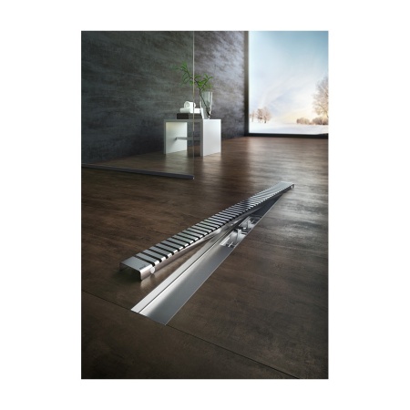 Водоотводящий желоб с порогами для перфорированной решетки, с горизонтальным стоком APZ1-300 в Сочи и Адлере