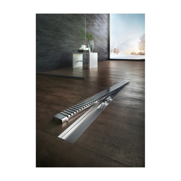 Водоотводящий желоб с порогами для перфорированной решетки, с горизонтальным стоком APZ1-300 в Сочи и Адлере Водоотводящий желоб с порогами для перфорированной решетки, с горизонтальным стоком APZ1-300 в Сочи и Адлере