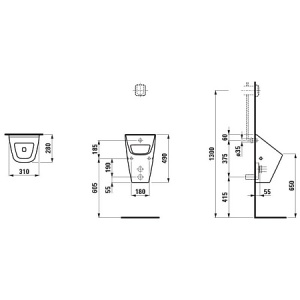 8.4114.2.000.000.1  LAUFEN (Vila) Писсуар со скрытым подводом воды, без устройства смыва, цвет белый в Сочи и Адлере 8.4114.2.000.000.1  LAUFEN (Vila) Писсуар со скрытым подводом воды, без устройства смыва, цвет белый в Сочи и Адлере