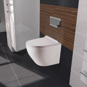 Унитаз подвесной безободковый в комплекте с сидением микролифт размер 490*370*360мм в Сочи и Адлере Унитаз подвесной безободковый в комплекте с сидением микролифт размер 490*370*360мм в Сочи и Адлере