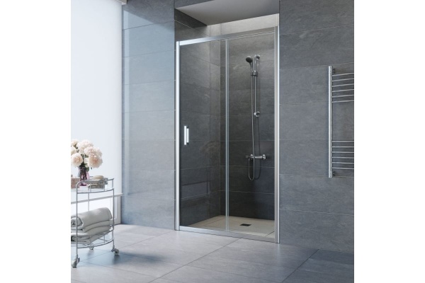 Дверь в душевой проем ZP TUR NOVO h2000 120 08 01 профиль глянцевый хром стекло прозрачное,ручка  квадро Дверь в душевой проем ZP TUR NOVO h2000 120 08 01 профиль глянцевый хром стекло прозрачное,ручка  квадро