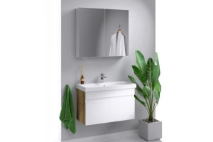 СМАРТ 80 Тумба ДУБ БАЛТИЙСКИЙ подвесная, один ящик, с раковиной MODUO SLIM 80 (Ш80хВ51хГ38) в Сочи и Адлере СМАРТ 80 Тумба ДУБ БАЛТИЙСКИЙ подвесная, один ящик, с раковиной MODUO SLIM 80 (Ш80хВ51хГ38) в Сочи и Адлере