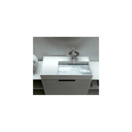 KARTELL умывальник  с 1 отв. д/смесителя в центре /90х46х12/ (бел.) в Сочи и Адлере