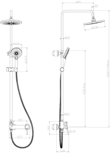Смеситель Lemark Minima LM3862C для ванны и душа с верхней душевой лейкой "Тропический дождь", хром в Сочи и Адлере Смеситель Lemark Minima LM3862C для ванны и душа с верхней душевой лейкой "Тропический дождь", хром в Сочи и Адлере