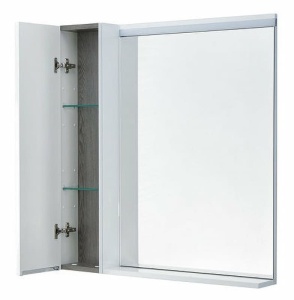 Рене Зеркальный шкаф 80 Белый/Грецкий орех в Сочи и Адлере Рене Зеркальный шкаф 80 Белый/Грецкий орех в Сочи и Адлере