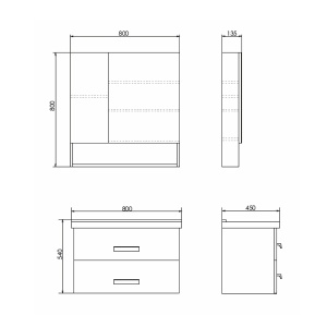 COMFORTY Тумба-умывальник "Парма-80" дуб дымчатый с раковиной "Миранда-80" в Сочи и Адлере COMFORTY Тумба-умывальник "Парма-80" дуб дымчатый с раковиной "Миранда-80" в Сочи и Адлере