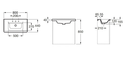 Тумба под раковину Roca Gap 80 подвесная, ящики с доводчиками, белый (Z.RU93.0.273.2) в Сочи и Адлере Тумба под раковину Roca Gap 80 подвесная, ящики с доводчиками, белый (Z.RU93.0.273.2) в Сочи и Адлере