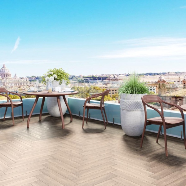 SPC Каменно-полимерная напольная плитка 43кл/4V МАКАДАМИЯ (600х125х4мм) уп.1,95м2/26шт. (13&quot;А&quot; и 13&quot;В&quot;)