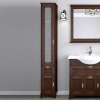 ИДЕЛЬ шкаф-колонна правая дуб шоколадный