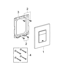 Накладная панель Skate Cosmopolitan 2 объема смыва  в Сочи и Адлере Накладная панель Skate Cosmopolitan 2 объема смыва  в Сочи и Адлере