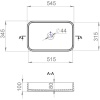 CALLISTA 104. Раковина из камня 1101104G, Saperit Белый глянец  в Сочи и Адлере