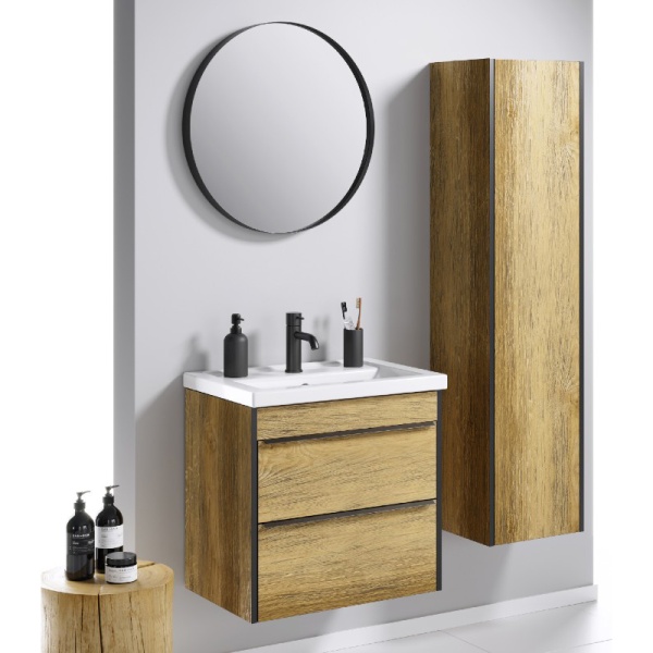 RMЛ6/BLK Зеркало круглое в металлической раме, цвет чёрный (Ш60хВ60хГ4) в Сочи и Адлере RMЛ6/BLK Зеркало круглое в металлической раме, цвет чёрный (Ш60хВ60хГ4) в Сочи и Адлере