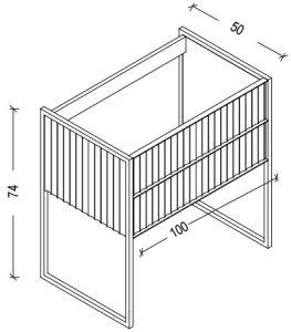 Тумба MONACO 100см h74см черная глянец + золото под раковину чашу в Сочи и Адлере