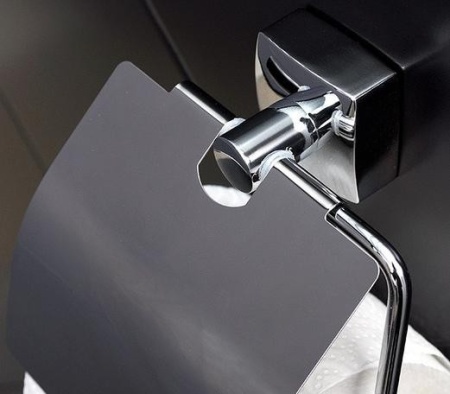 Держатель туалетной бумаги Fixsen Kvadro FX-61310 с крышкой (уценка: выставочный экземпляр) в Сочи и Адлере