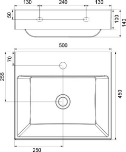 Умывальник NATURAL 500 без перелива	500 x 450	 в Сочи и Адлере Умывальник NATURAL 500 без перелива	500 x 450	 в Сочи и Адлере
