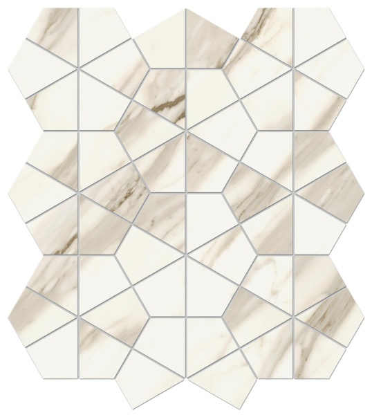 Декор Marvel Meraviglia Calacatta Bernini Hexagon Lapp. 40,3x46,6