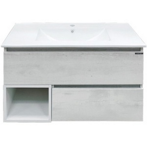 COMFORTY Тумба-умывальник "Турин-90" дуб белый с раковиной COMFORTY 90E COMFORTY Тумба-умывальник "Турин-90" дуб белый с раковиной COMFORTY 90E