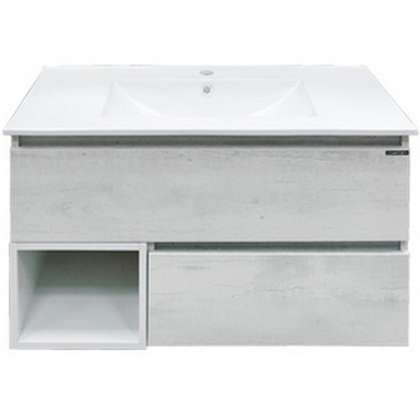 COMFORTY Тумба-умывальник "Турин-90" дуб белый с раковиной COMFORTY 90E COMFORTY Тумба-умывальник "Турин-90" дуб белый с раковиной COMFORTY 90E