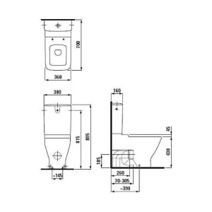 PALACE Бачок с арматурой GEBERIT TWICO II Dual Flash, нижний подвод воды слева 38*42*16 белый в Сочи и Адлере PALACE Бачок с арматурой GEBERIT TWICO II Dual Flash, нижний подвод воды слева 38*42*16 белый в Сочи и Адлере