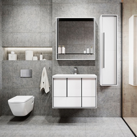 РИВЬЕРА 80 Тумба-умывальник (без раковины Victoria-N Раковина столешница 800х460) в Сочи и Адлере