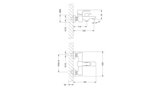Смеситель Lemark Evitta LM0514C для ванны, с коротким изливом, дивертор с кер. пласт, хром в Сочи и Адлере Смеситель Lemark Evitta LM0514C для ванны, с коротким изливом, дивертор с кер. пласт, хром в Сочи и Адлере