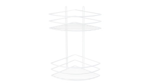 Полка корзина Fixsen двухэтажная, угловая, белая (FX-710W-2)