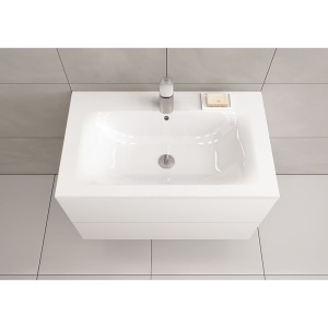 SPIRIT V2.0 Раковина мебельная накладная керамическая 80 см, Цвет: белый глянец в Сочи и Адлере SPIRIT V2.0 Раковина мебельная накладная керамическая 80 см, Цвет: белый глянец в Сочи и Адлере