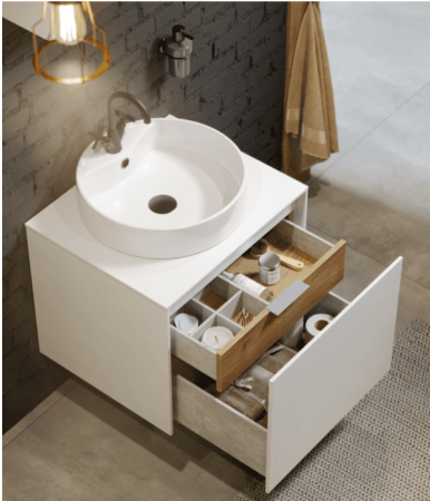 MOBI Фасад тумбы под умывальник, цвет ДУБ БАЛТИЙСКИЙ  в Сочи и Адлере