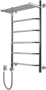 Полотенцесушитель электрический Вид 9 Лесенка с полкой 80*50 правое подключение Полотенцесушитель электрический Вид 9 Лесенка с полкой 80*50 правое подключение