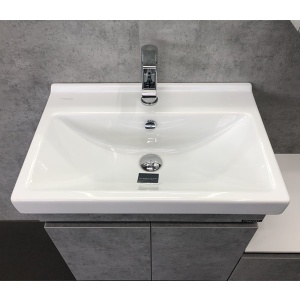 COMFORTY Тумба-умывальник "Осло-60" бетон светлый с раковиной Fest 60 F01 в Сочи и Адлере COMFORTY Тумба-умывальник "Осло-60" бетон светлый с раковиной Fest 60 F01 в Сочи и Адлере