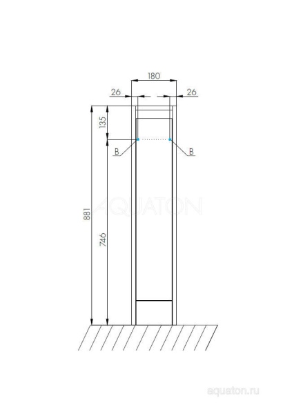 Тумба под стиральную машину AQUATON Лондри 80 (20) (Раковина Рейн 80 белая) в Сочи и Адлере Тумба под стиральную машину AQUATON Лондри 80 (20) (Раковина Рейн 80 белая) в Сочи и Адлере