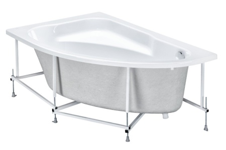 Акриловая асимметричная ванна WELNA 160*100 левая, без монтажного набора, без панели в Сочи и Адлере