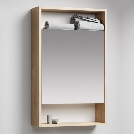 СИТИ 50 Тумба ДУБ БАЛТИЙСКИЙ подвесная, два ящика с раковиной МИНИ 50/ТИГОДА 50 (Ш50хВ59хГ41) в Сочи и Адлере