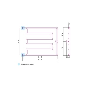 High-Tech полотенцесушитель model "L"  в Сочи и Адлере High-Tech полотенцесушитель model "L"  в Сочи и Адлере
