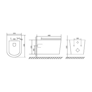 TORR унитаз подвесной с крышкой Soft-close БЕЗОБОДКОВЫЙ в Сочи и Адлере
