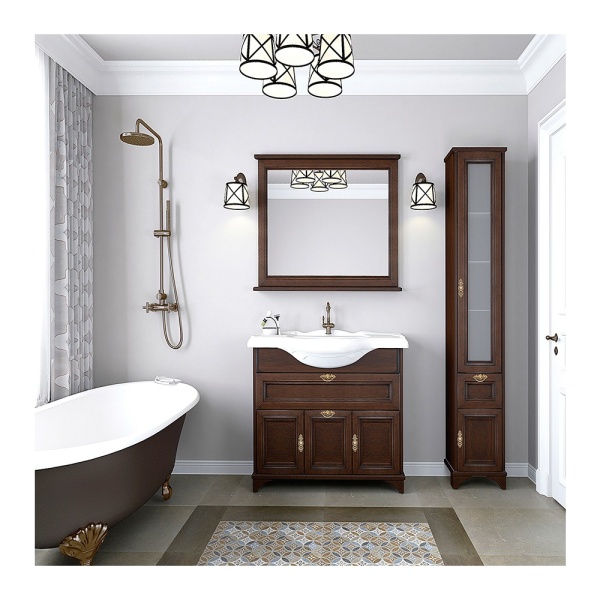 ИДЕЛЬ шкаф-колонна правая дуб шоколадный в Сочи и Адлере ИДЕЛЬ шкаф-колонна правая дуб шоколадный в Сочи и Адлере