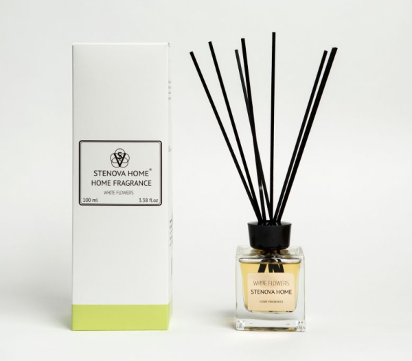 Аромадиффузор с палочками WHITE FLOWERS, ОБЪЕМ: 100 мл в Сочи и Адлере