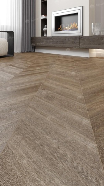 Alpine Floor LVT Макадамия Chevron 555×127×2,5 мм (1.974м2), 28шт (14А+14B) в Сочи и Адлере