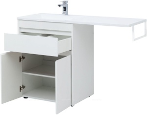 Тумба под раковину напольная Aquanet Токио 68 (1 ящ) белый, под раковину Эстет Даллас 130  в Сочи и Адлере Тумба под раковину напольная Aquanet Токио 68 (1 ящ) белый, под раковину Эстет Даллас 130  в Сочи и Адлере