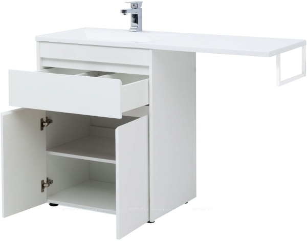 Тумба под раковину напольная Aquanet Токио 68 (1 ящ) белый, под раковину Эстет Даллас 130  в Сочи и Адлере