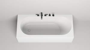 Пристенная ванна с овальной чашей FABIA 1700x750x600, донный клапан "Up&Down" белый, интегрированный слив-перелив слева, S-Sense, глянцевый Пристенная ванна с овальной чашей FABIA 1700x750x600, донный клапан "Up&Down" белый, интегрированный слив-перелив слева, S-Sense, глянцевый