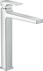 32512000 HG Metropol Смеситель для раковины 260, однорычажный, с рычаговой рукояткой, со сливным клапаном Push-Open, для раковины в форме таза 32512000 HG Metropol Смеситель для раковины 260, однорычажный, с рычаговой рукояткой, со сливным клапаном Push-Open, для раковины в форме таза