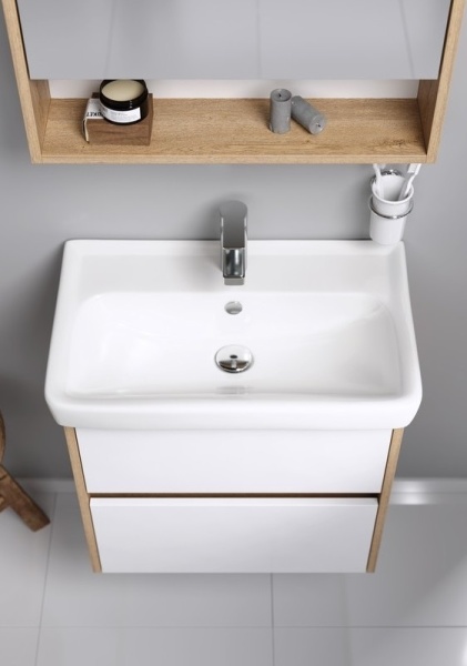 СИТИ 60 Тумба ДУБ КАНАДСКИЙ подвесная, два ящика с раковиной MODUO SLIM 60 (Ш60хВ59хГ38) в Сочи и Адлере СИТИ 60 Тумба ДУБ КАНАДСКИЙ подвесная, два ящика с раковиной MODUO SLIM 60 (Ш60хВ59хГ38) в Сочи и Адлере