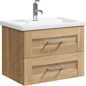 ФОСТЕР 60 Тумба ДУБ СОНОМА подвесная, два ящика с раковиной ФОСТЕР 60 (Ш61хВ55хГ41) FOS01062DS+Фостер 60 ФОСТЕР 60 Тумба ДУБ СОНОМА подвесная, два ящика с раковиной ФОСТЕР 60 (Ш61хВ55хГ41) FOS01062DS+Фостер 60