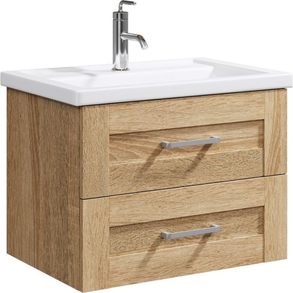 ФОСТЕР 60 Тумба ДУБ СОНОМА подвесная, два ящика с раковиной ФОСТЕР 60 (Ш61хВ55хГ41) FOS01062DS+Фостер 60 ФОСТЕР 60 Тумба ДУБ СОНОМА подвесная, два ящика с раковиной ФОСТЕР 60 (Ш61хВ55хГ41) FOS01062DS+Фостер 60