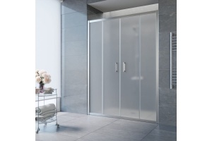 Дверь в душевой проем Z2P 150 08 10 профиль глянцевый хром стекло сатин