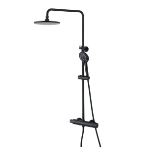 Смеситель Lemark Bronx LM3770BL для душа термостатический с верхней душ. лейкой "Тропический дождь" Смеситель Lemark Bronx LM3770BL для душа термостатический с верхней душ. лейкой "Тропический дождь"